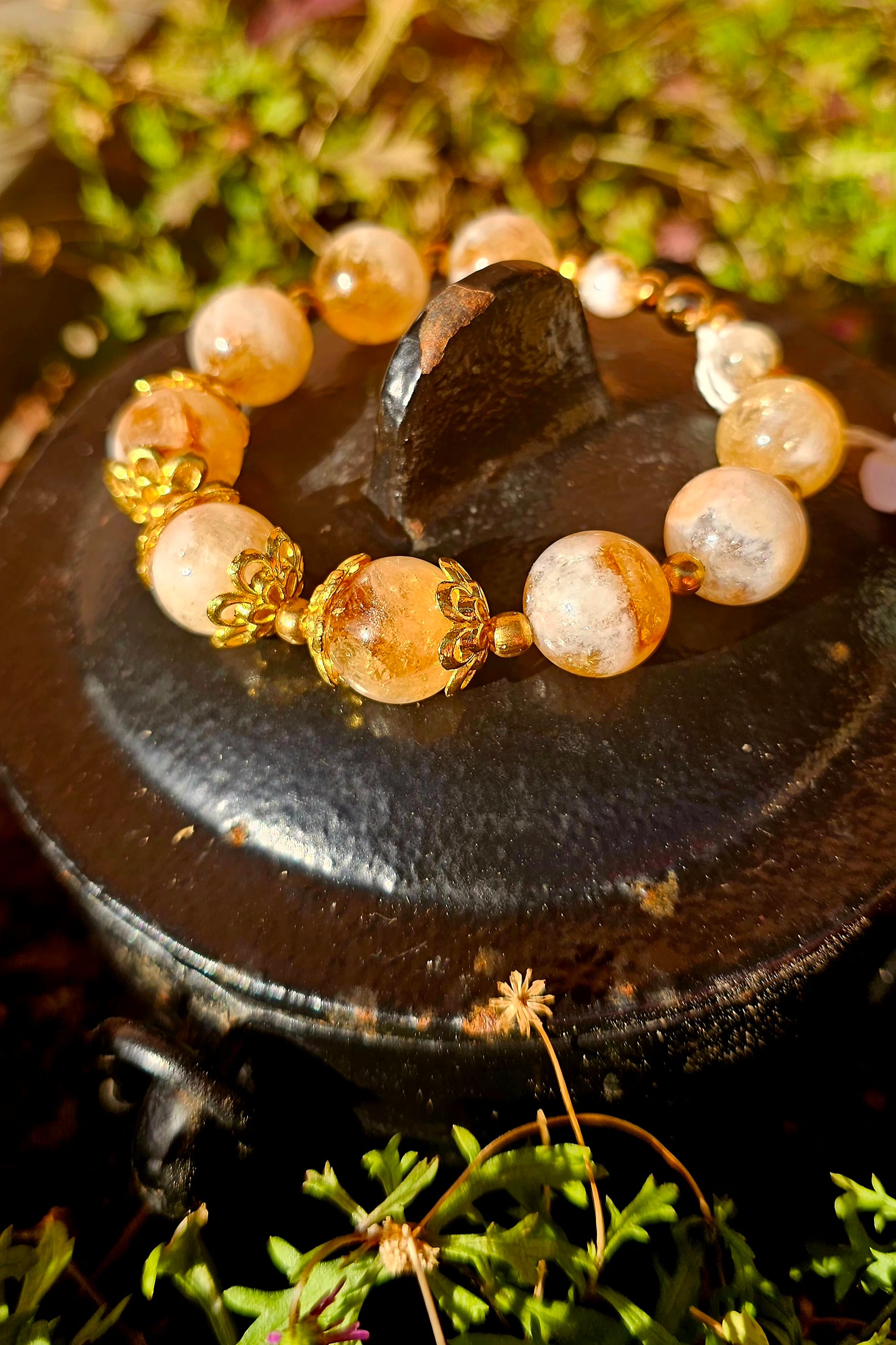 ✨ Talismán de Citrino Dorado - Portal de Abundancia y Manifestación 🌙💫