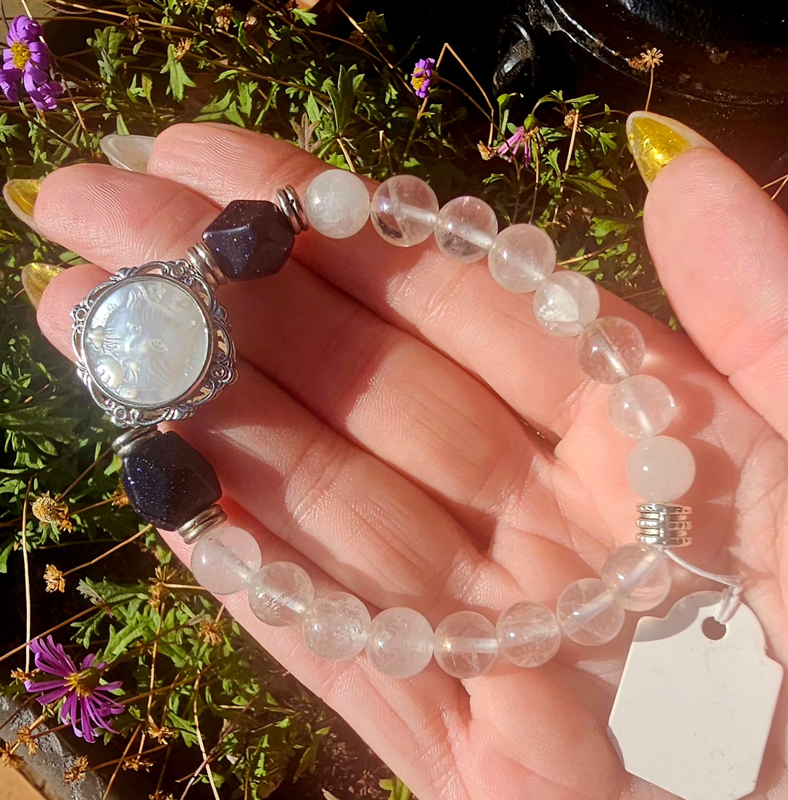 🐱 Pulsera Camafeo Gato Selenita - Portal Felino de Luz Lunar ✨🌙