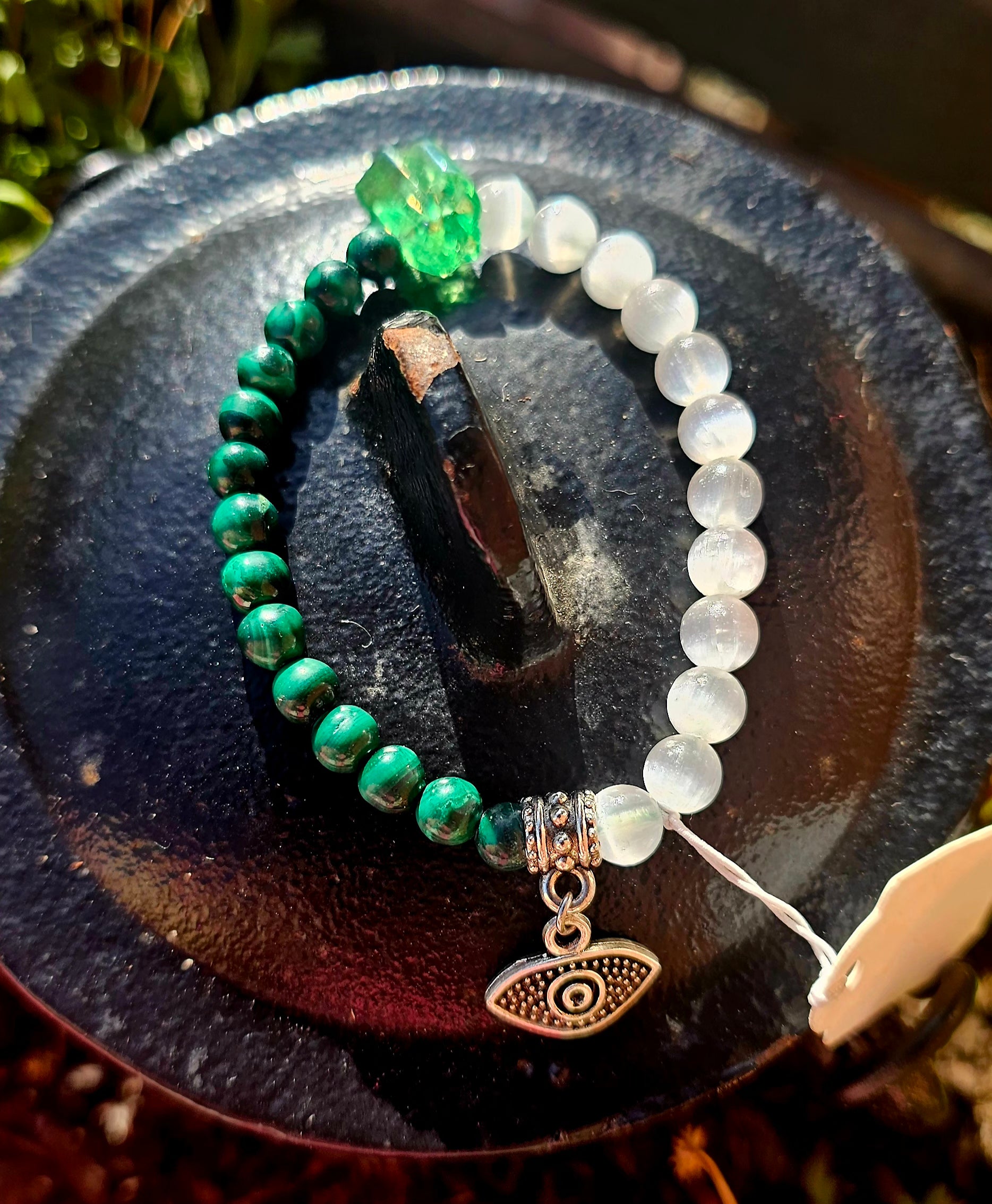 🧿 Pulsera Super Triple Protección - Ojo Turco para Brujas Verdes 💚✨