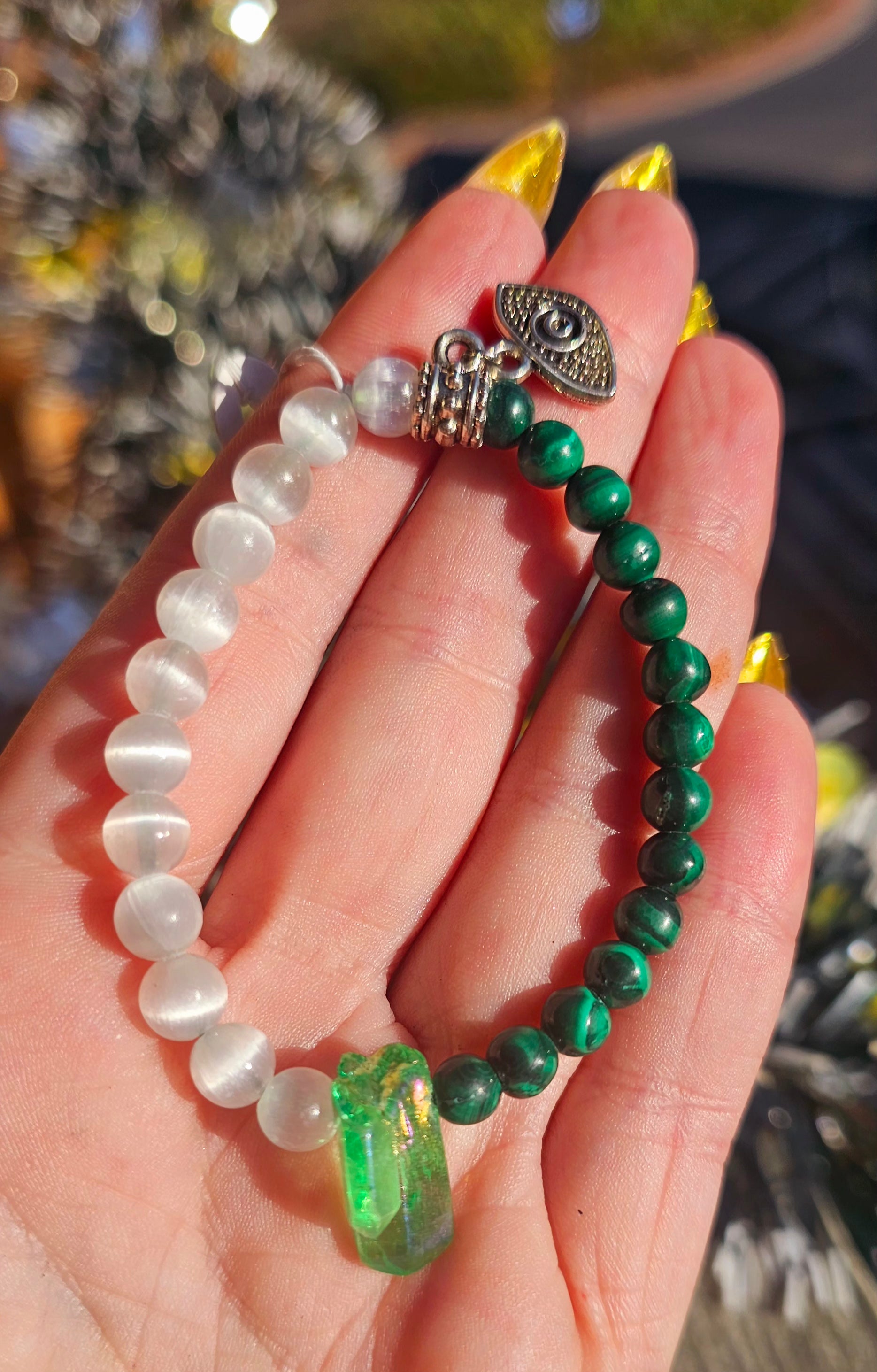 🧿 Pulsera Super Triple Protección - Ojo Turco para Brujas Verdes 💚✨