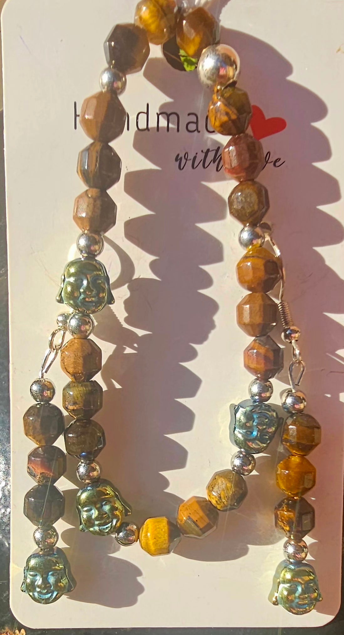 🙏 Conjunto Buda - Hematites y Ojo de Tigre Místico ✨🐯