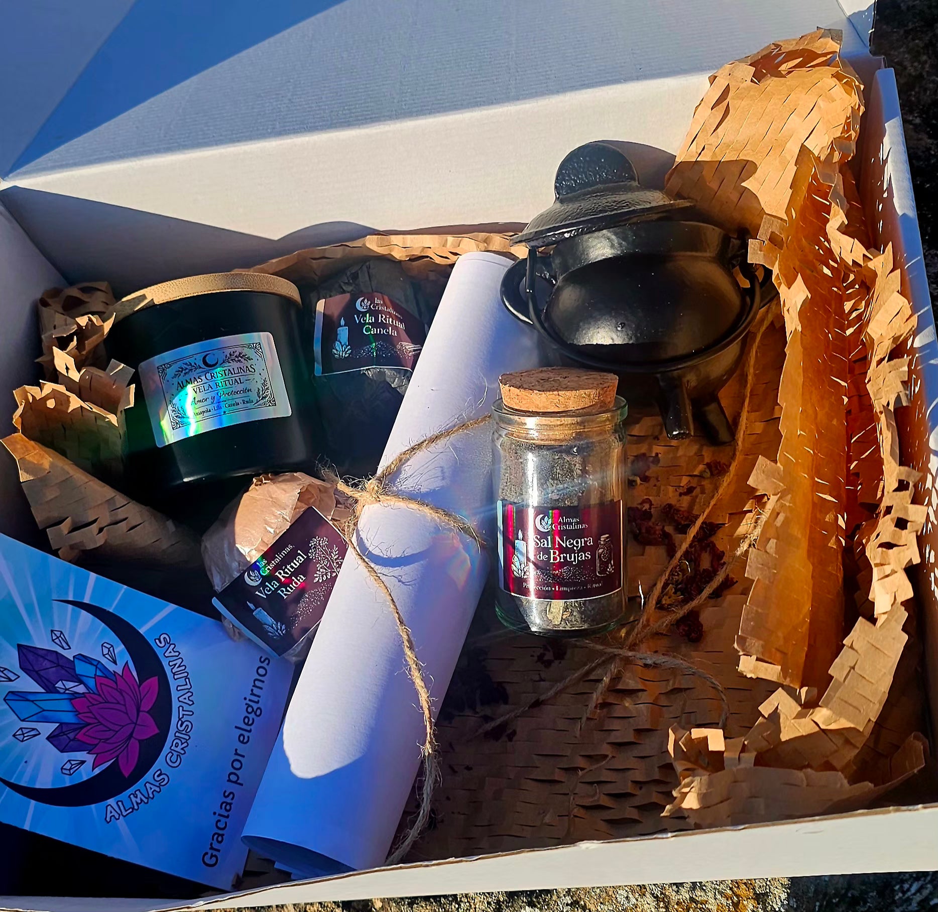 🔮 Kit Ritual del Caldero | Almas Cristalinas — ¡Sé la Brujita que Siempre Quisiste Ser!