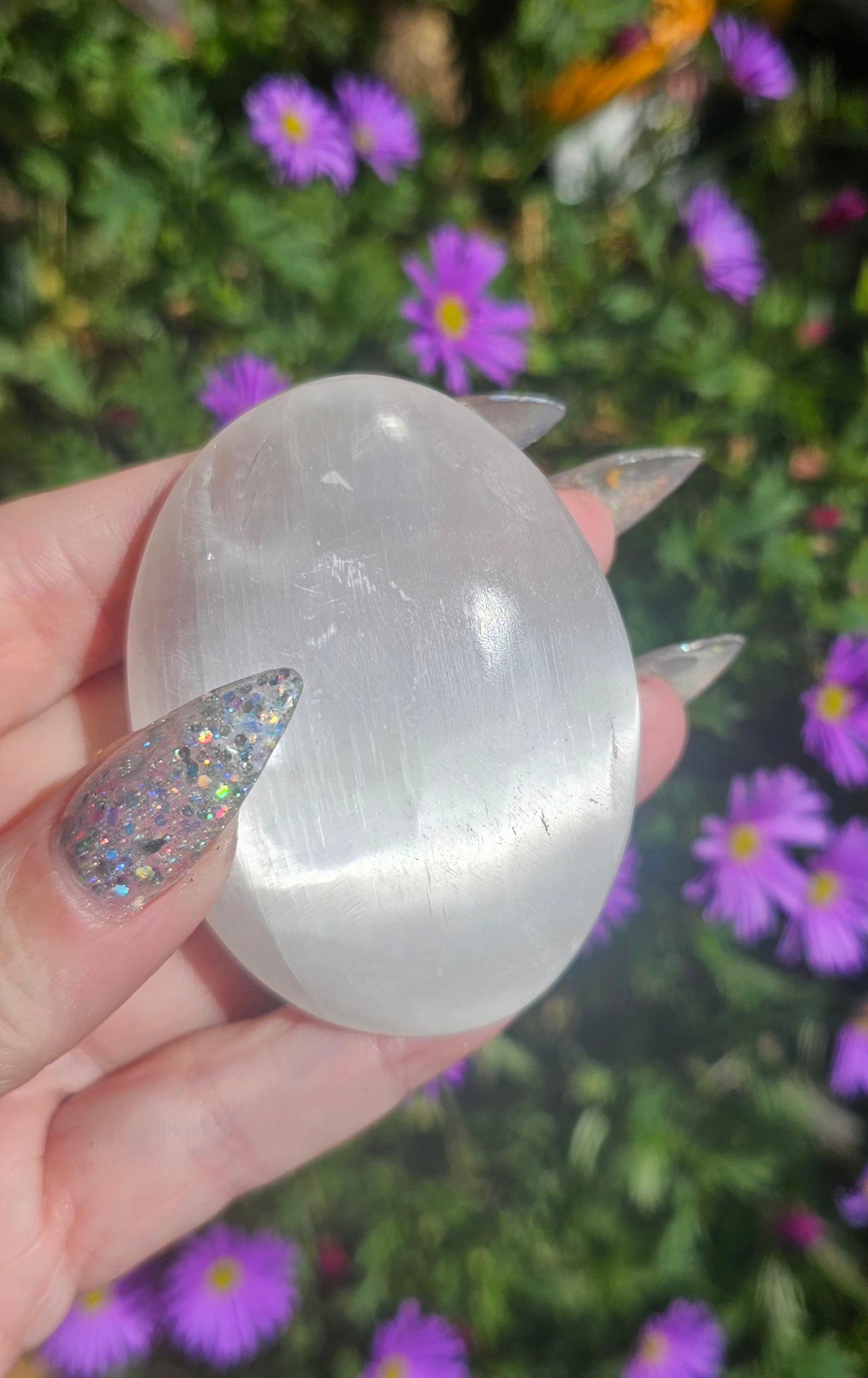 🪨 Selenita Forma Jabón Premium | Luz Lunar para tus Manos