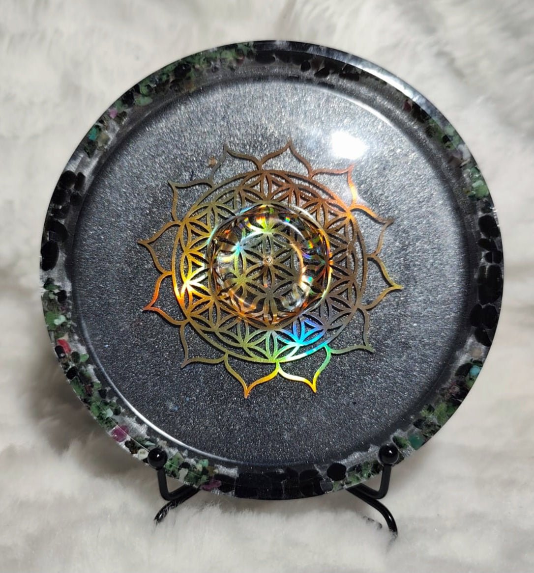 orgonitas piramides brujas cristales artesania minerales pirita cuarzos