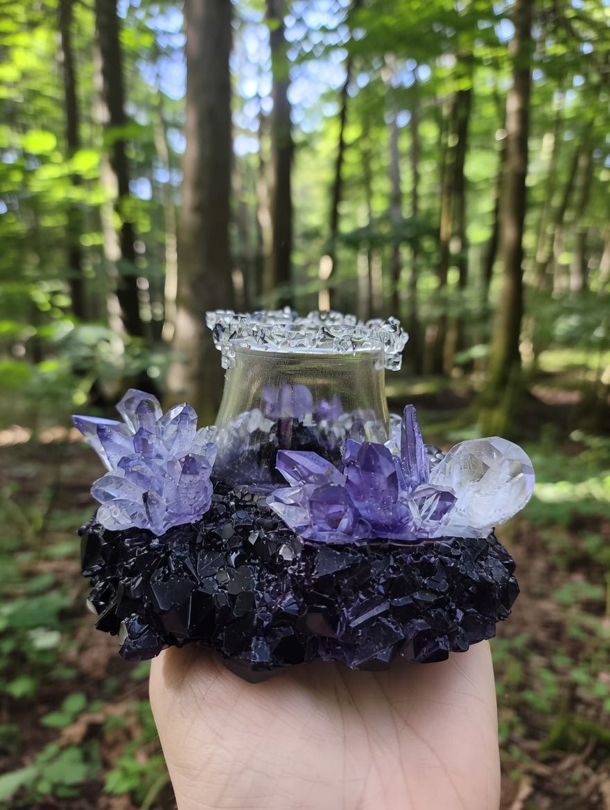 orgonitas piramides brujas cristales artesania minerales pirita cuarzos