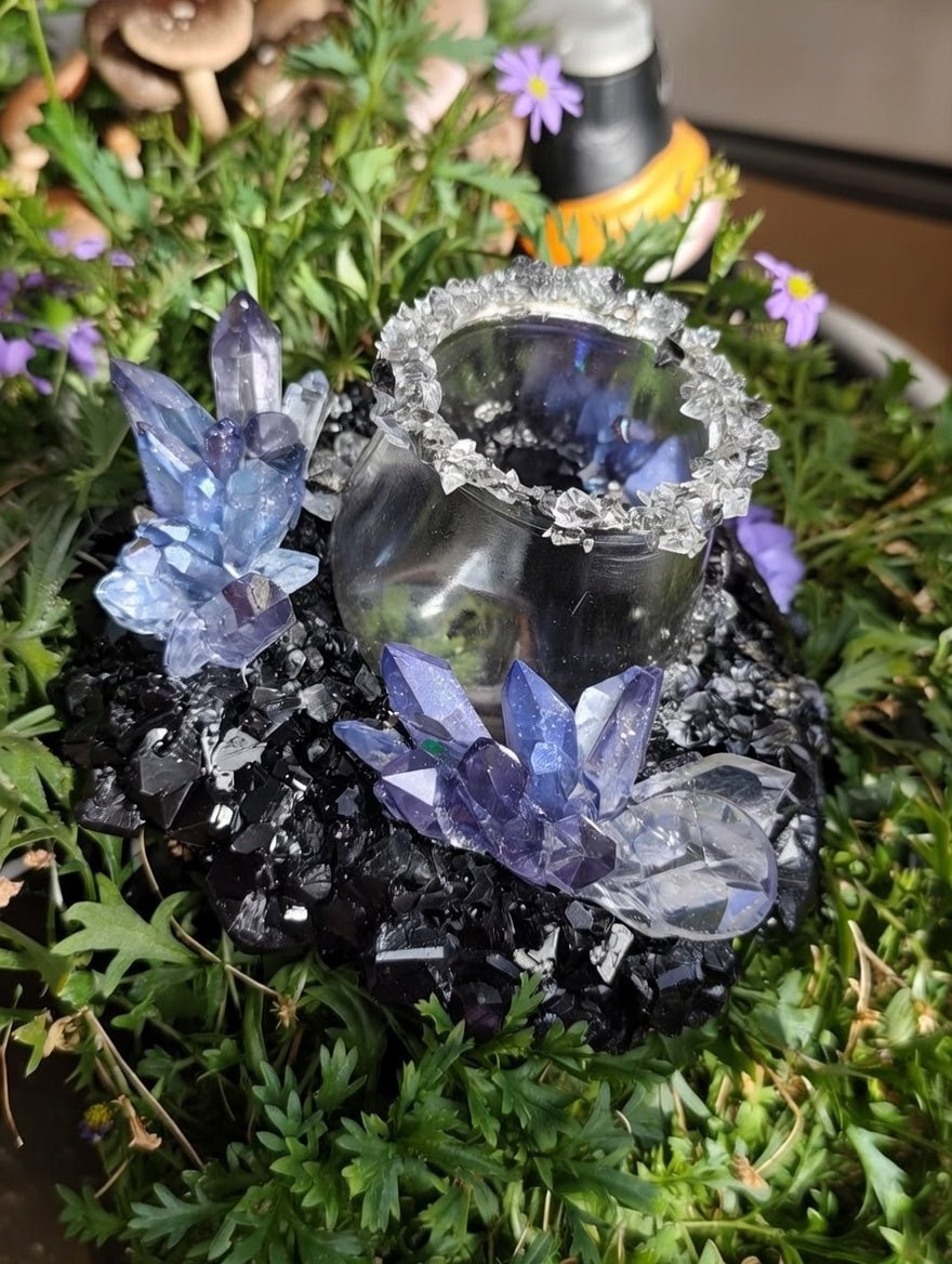 orgonitas piramides brujas cristales artesania minerales pirita cuarzos