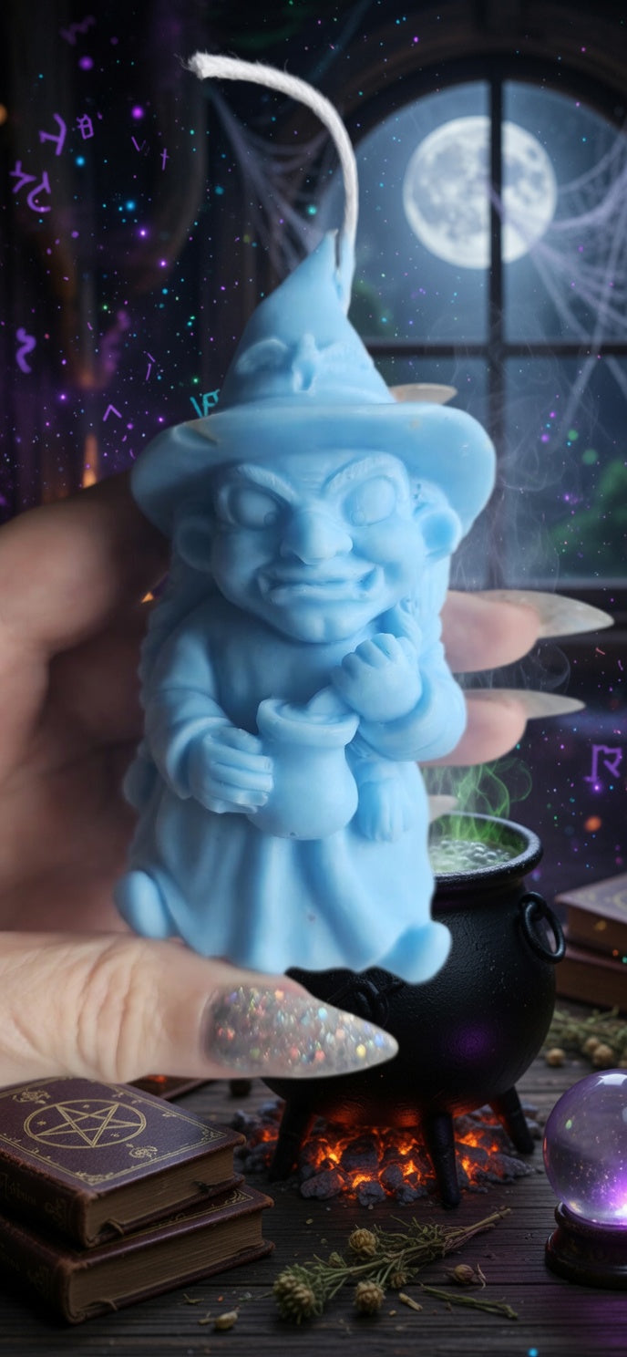 🧙‍♀️ Vela Brujita de la Suerte | Aromas Mágicos Únicos