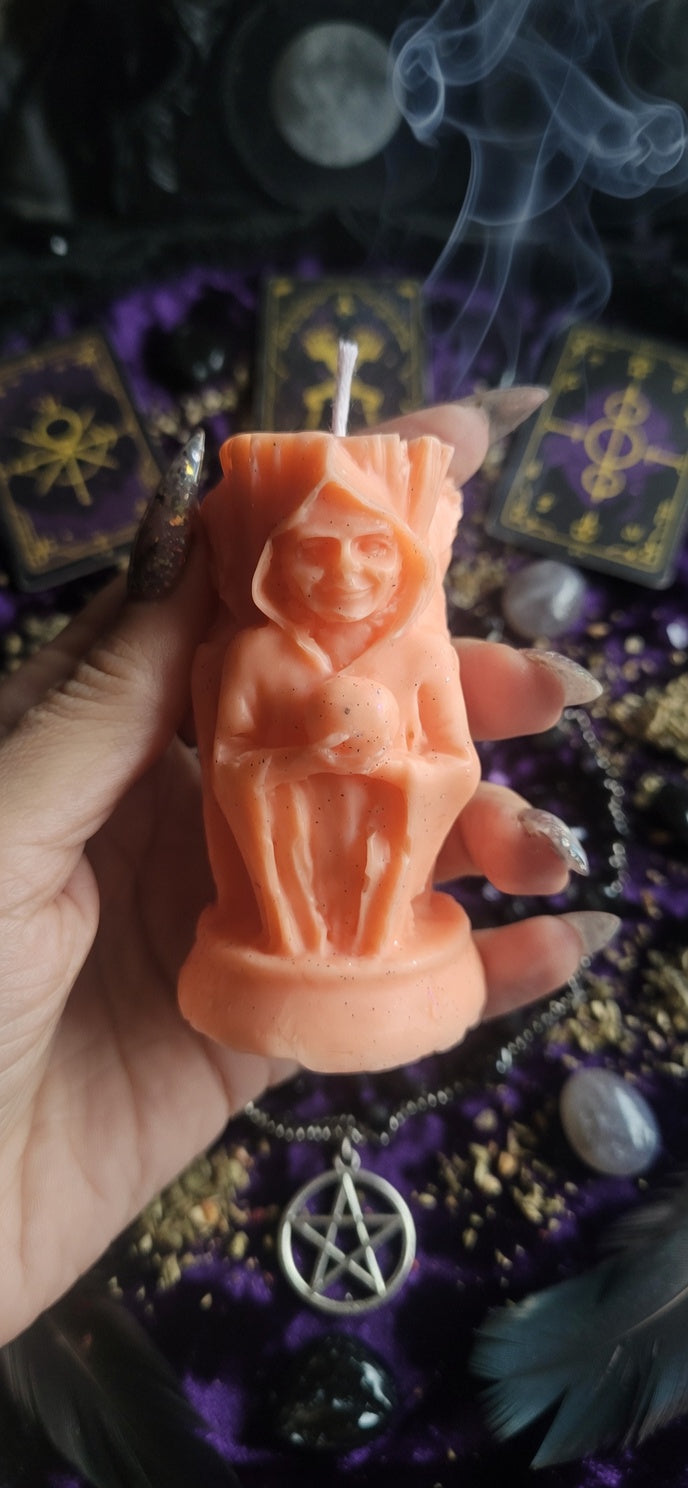 🌙 Vela Ritualizada de la Triple Diosa | Protección y Magia para tu Hogar