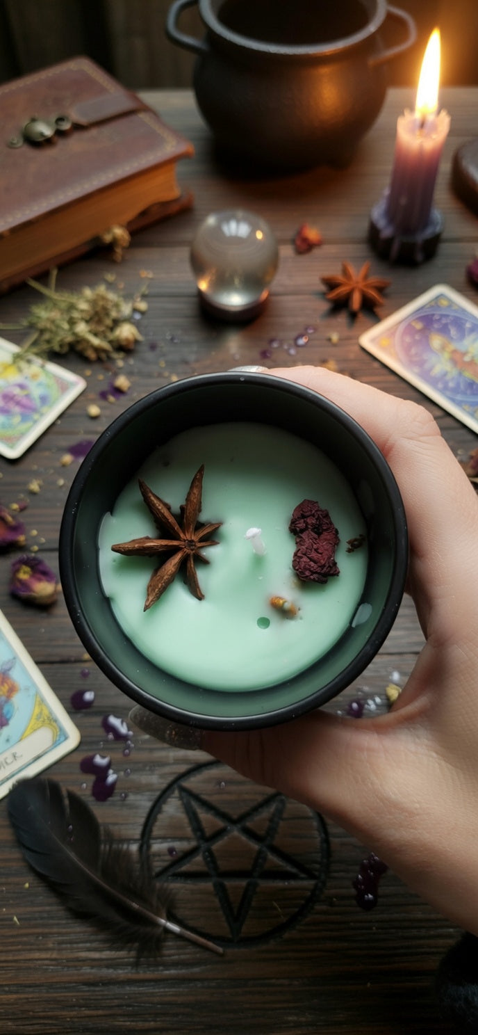 🕯️🛡️ Vela Ritual Limpieza & Protección – Anís & Hierbas Consagradas