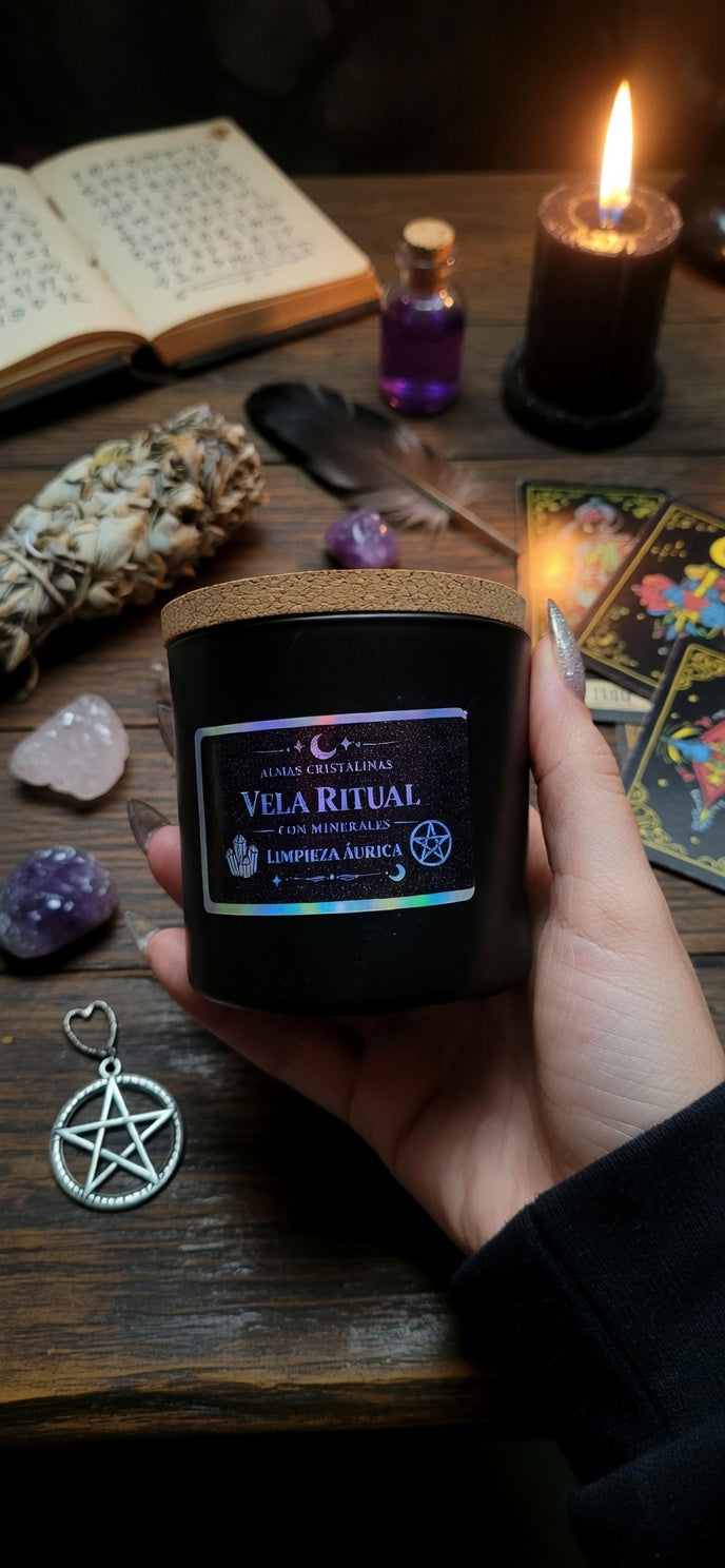 🕯️🛡️ Vela Ritual Limpieza & Protección – Anís & Hierbas Consagradas
