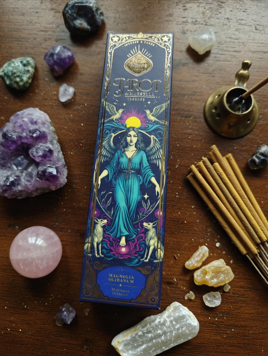 🃏🌸 Tarot de Marsella – Magnolia & Olíbano | Sagrada Madre 🔮✨