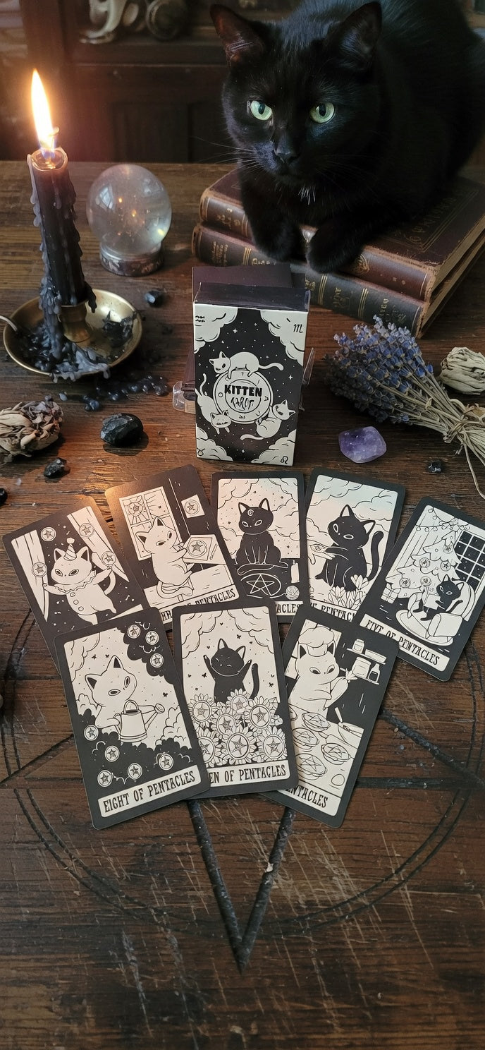 🐱🖤 Kitten Tarot ✨ Cartas con Gatitos para Almas Felinas
