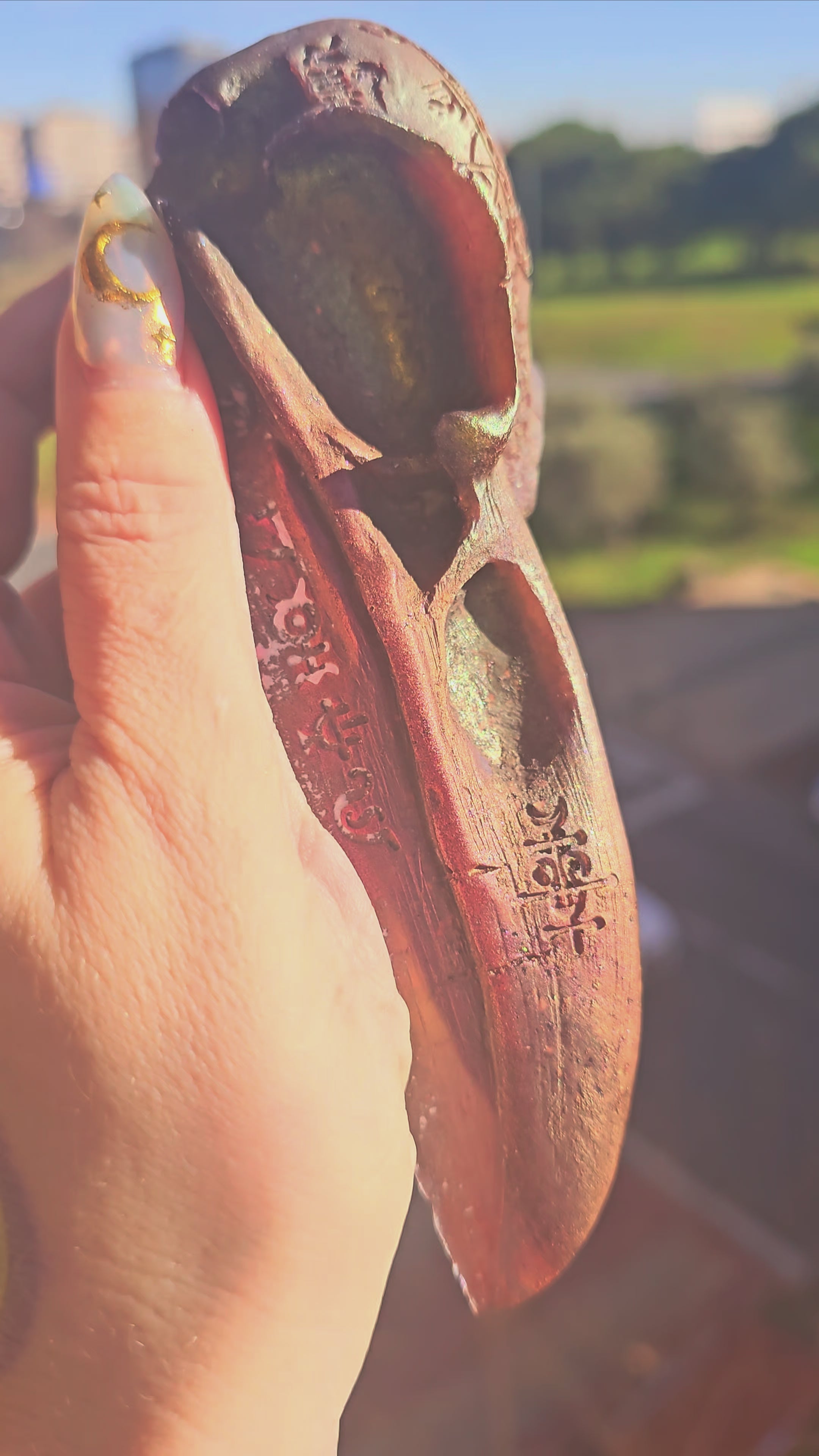 🦅 Cráneo de Cuervo Rúnico - Orgonita de Protección Oscura ᚱ✨