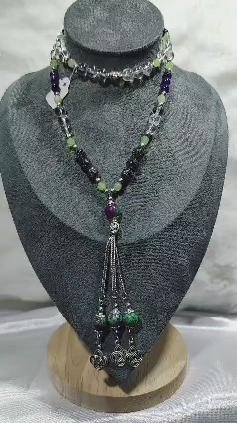 Collar Místico 120 Cuentas - Escudo de Abundancia Infinita