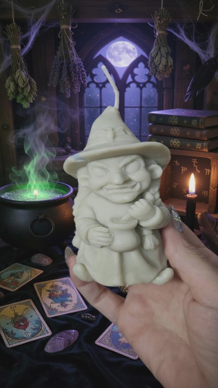 🧙‍♀️ Vela Brujita de la Suerte | Aromas Mágicos Únicos