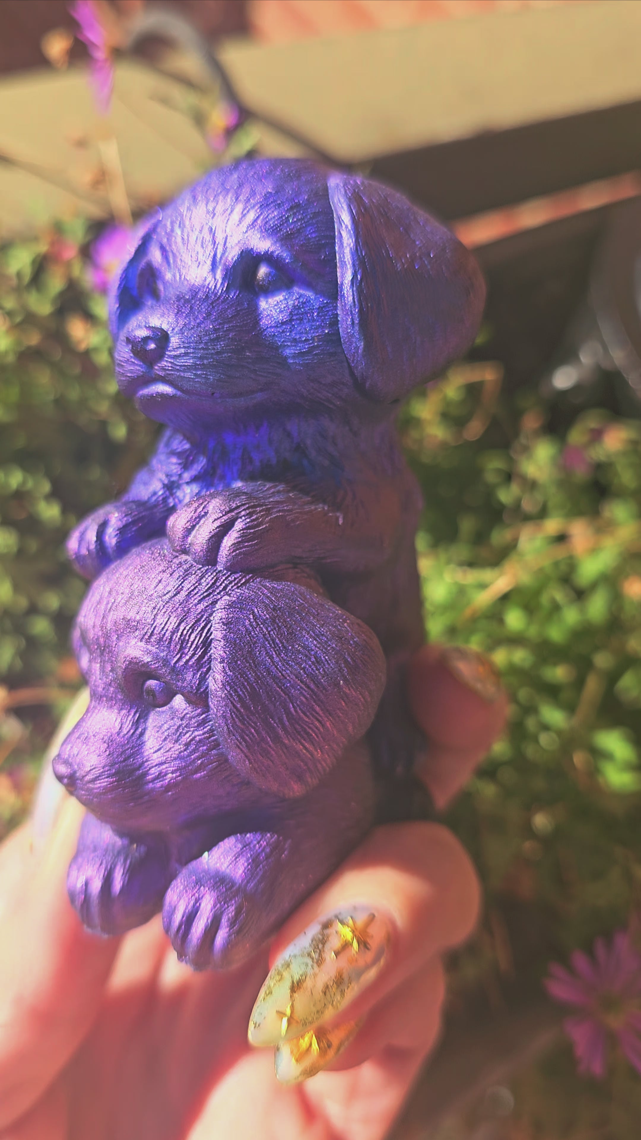 Orgonita Dos Perritos con Shungit | Protección Energética Infantil