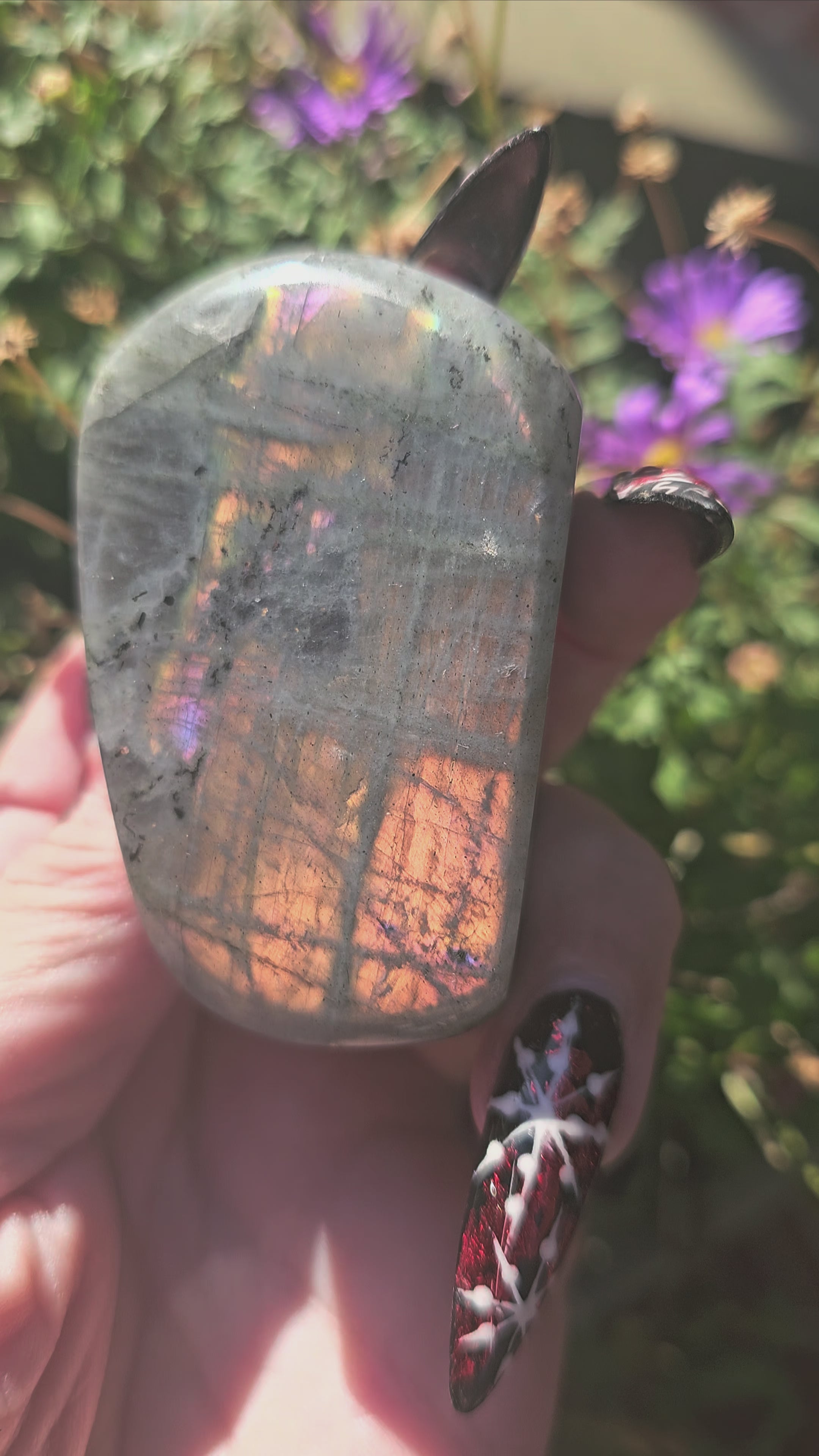 Monolito de Labradorita Pastel Madagascar - Atardecer Místico 110g