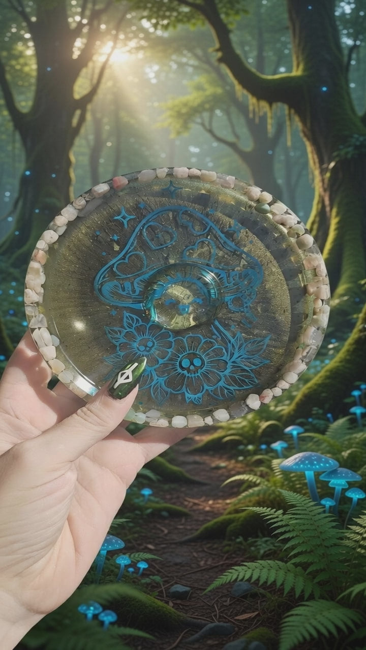 🍄 Rejilla Incensario Seta Mágica ✨ - Bruja Verde 🌿🔮 Altar Místico