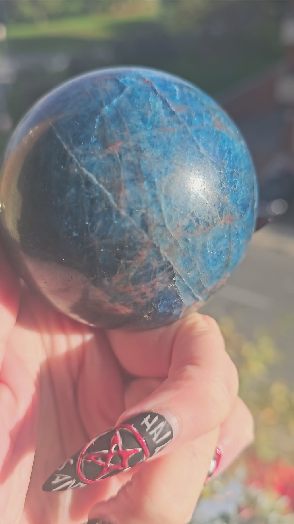 Esfera de Apatito Azul Grande - Joya Celestial de Poder Supremo 630g