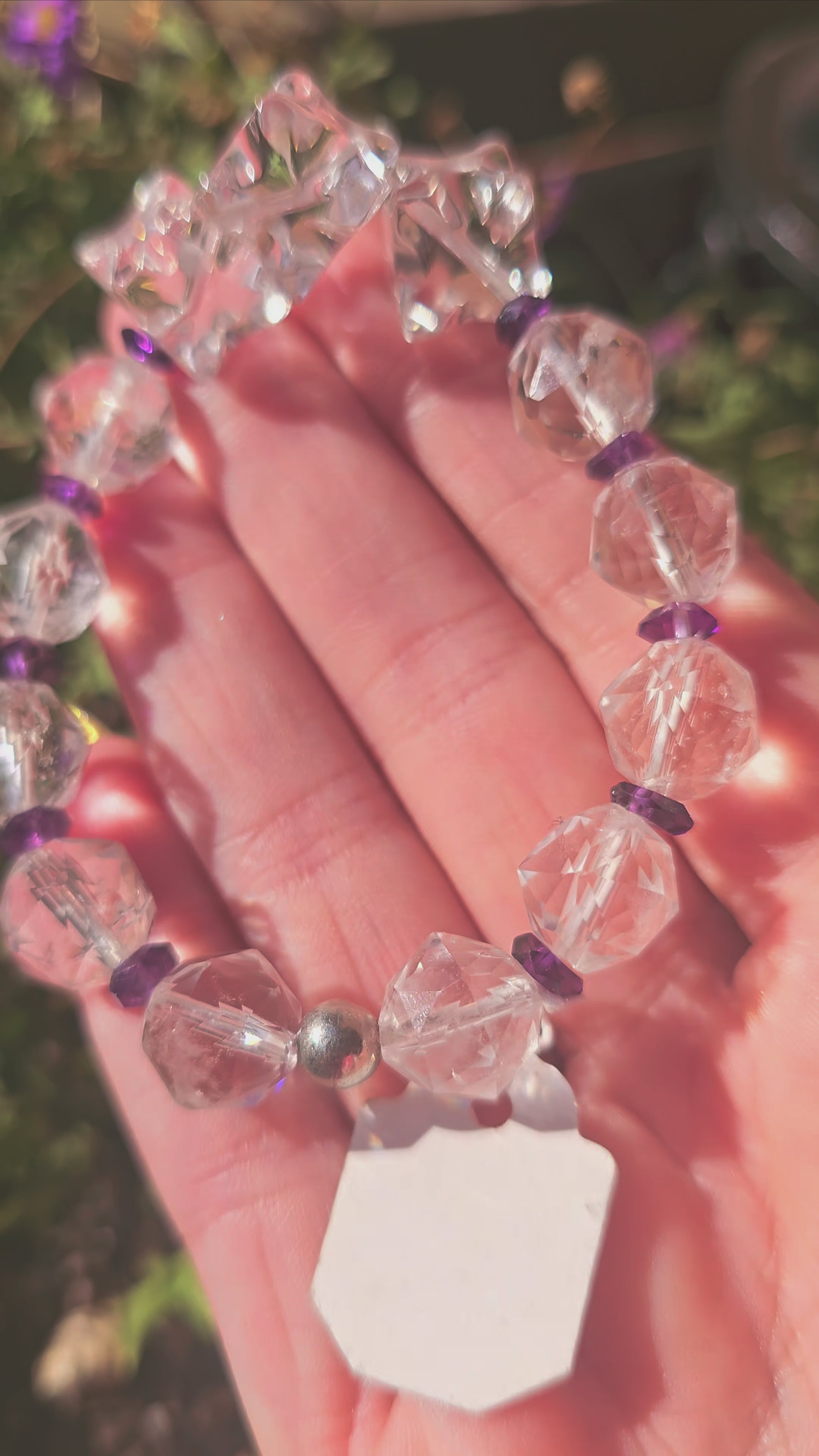 ⚡ Pulsera Merkaba - Geometría Sagrada & Cuarzo Cristal 🔯✨