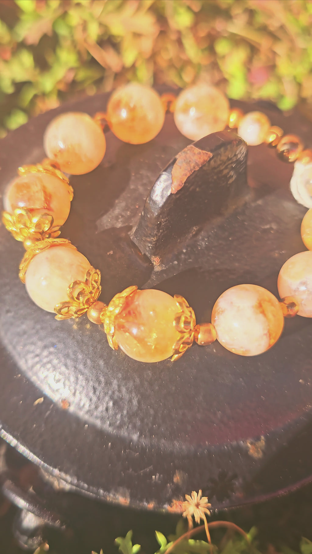 ✨ Talismán de Citrino Dorado - Portal de Abundancia y Manifestación 🌙💫