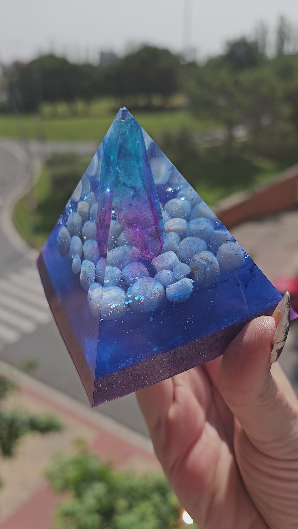 Cristal Intergaláctico - Pirámide Azul