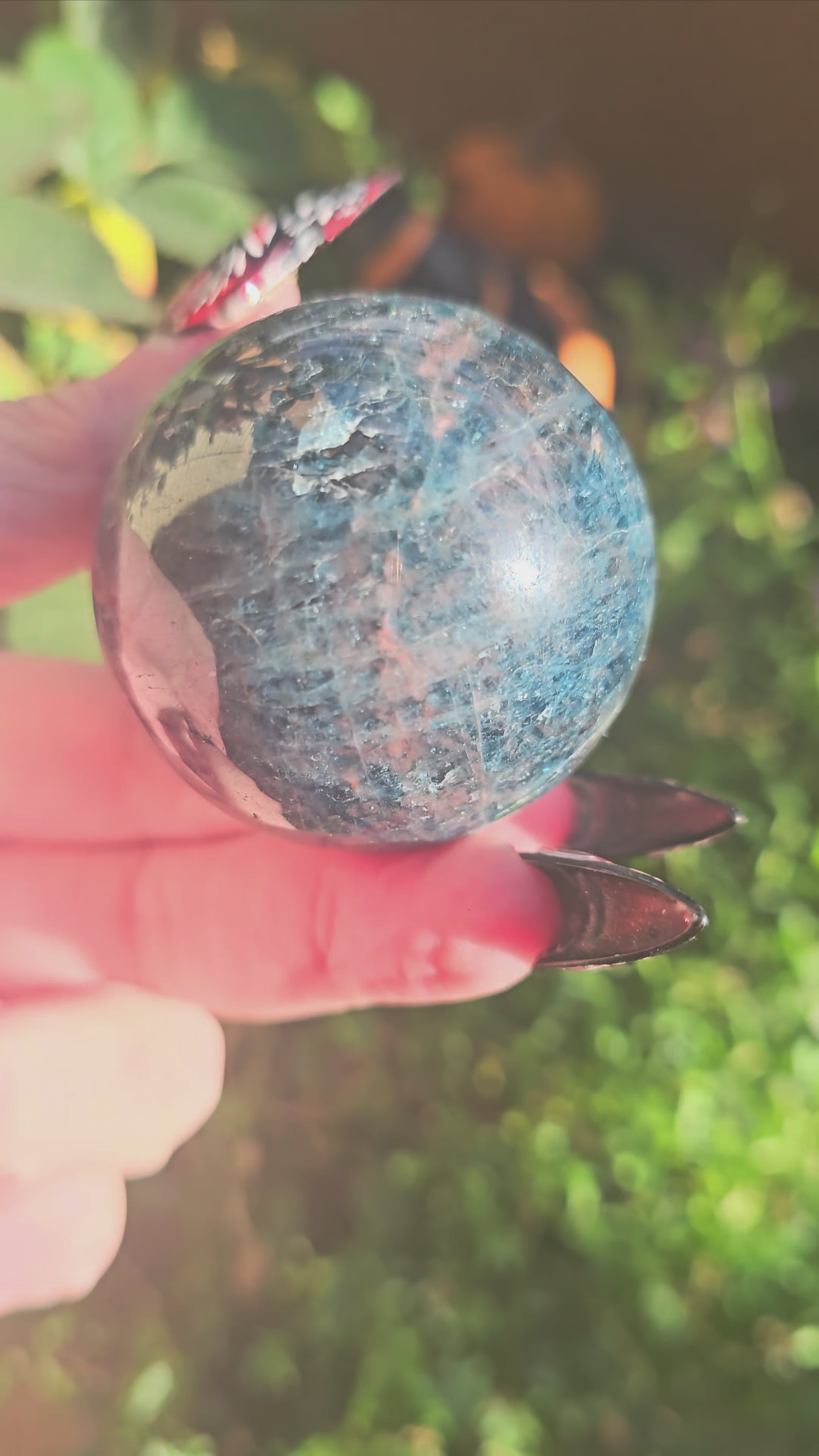 Esfera de Apatito Azul - Calidad Super Brillante 50mm