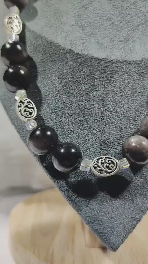 Joya Celta de Poder - Obsidiana Sagrada 14mm